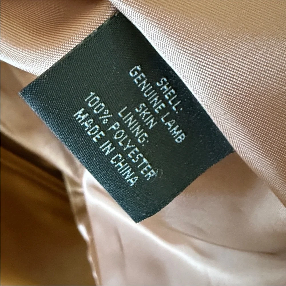 Roundtree & Yorke Men's tan brown Leather Jacket XL - Picture 5 of 7